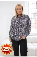 M24904 KOSZULA VIOLET WZÓR ZEBRA DROBNA M24904 KOSZULA VIOLET WZÓR ZEBRA DROBNA